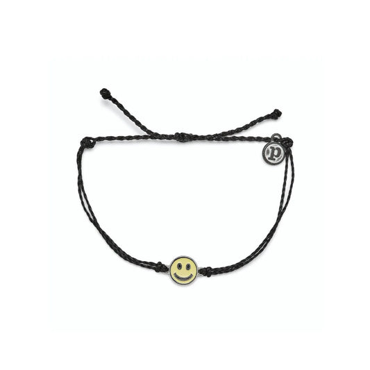 Pura Vida Bracelet - Enamel Happy Face (Final Sale)