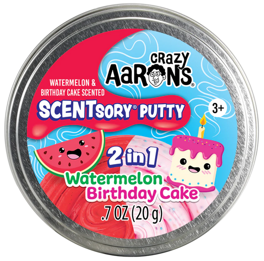 Crazy Aaron's Scentsory Mashups Putty - Watermelon Birthday Cake