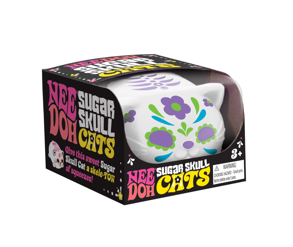 Nee Doh Sugar Skull Cool Cat