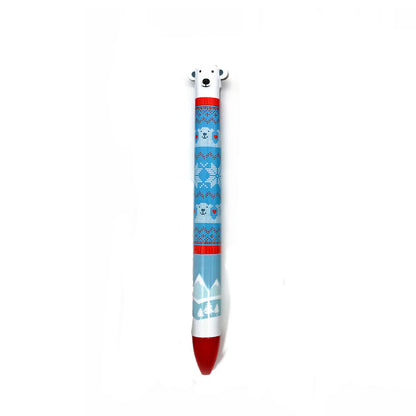 Snifty Twice As Nice 2 Color Click Pen - Holiday