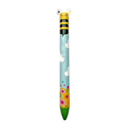 Snifty Twice As Nice 2 Color Click Pen - Woodland