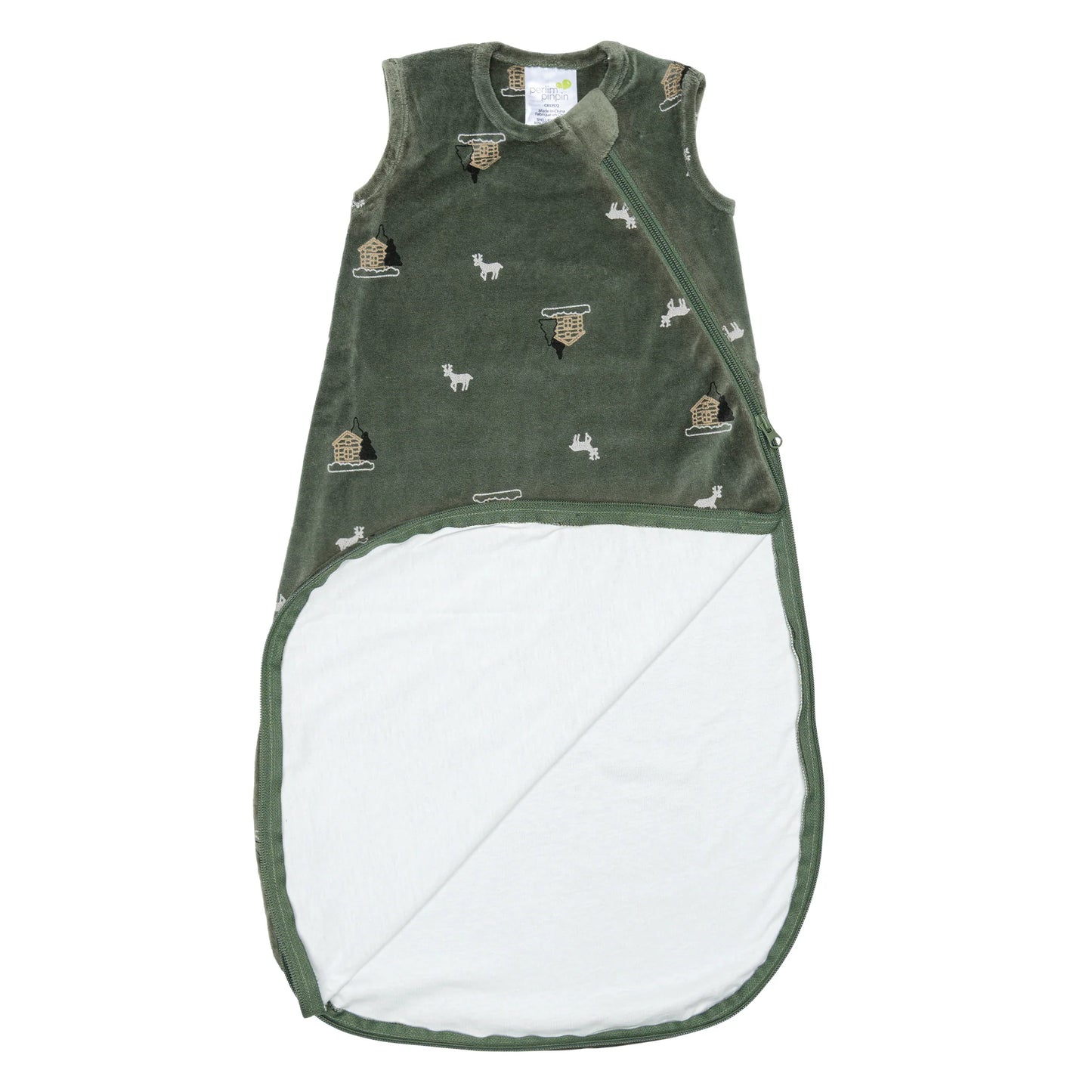 Perlimpinpin Velvet Sleep Bag 1.0 tog - Forest