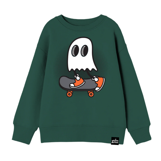 Whistle & Flute Sweatshirt - Skateboard Ghost (Final Sale)