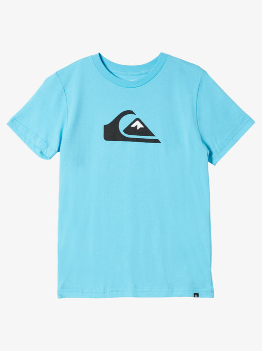 Quiksilver Youth Comp Logo Tee - River Blue