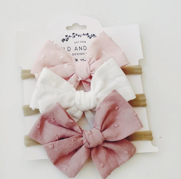 Pinwheel Bow Baby Headbands