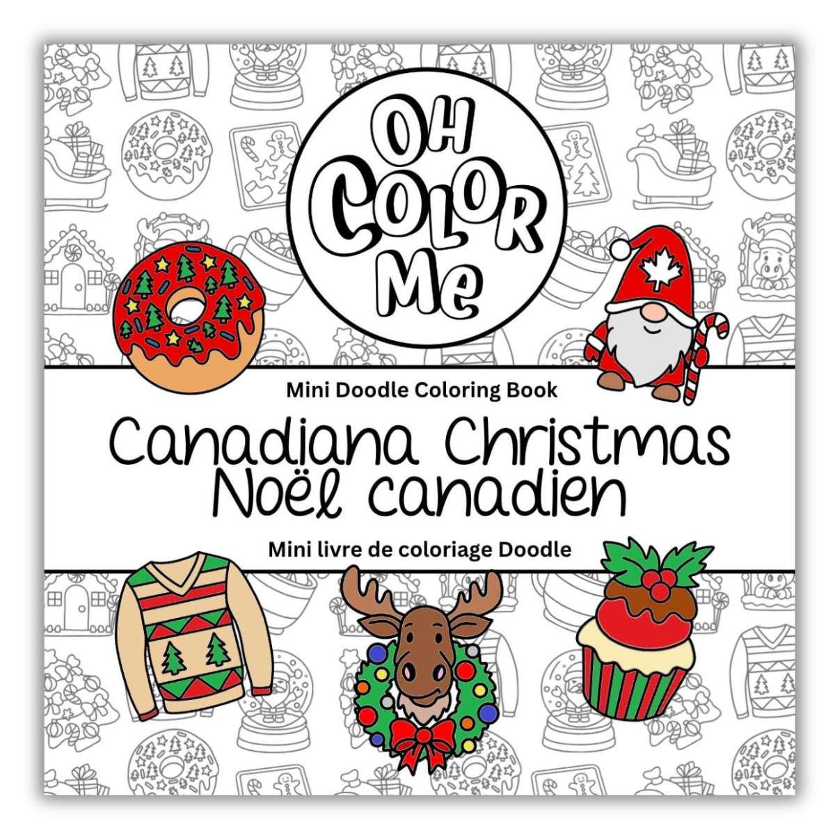 Canadiana Christmas Mini Coloring Book