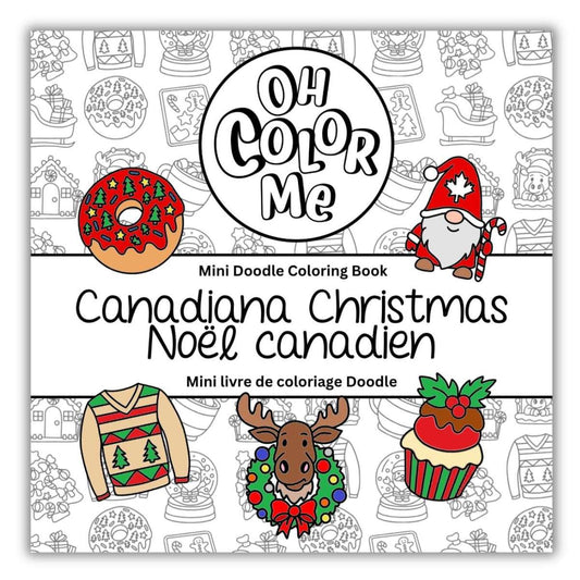 Canadiana Christmas Mini Coloring Book
