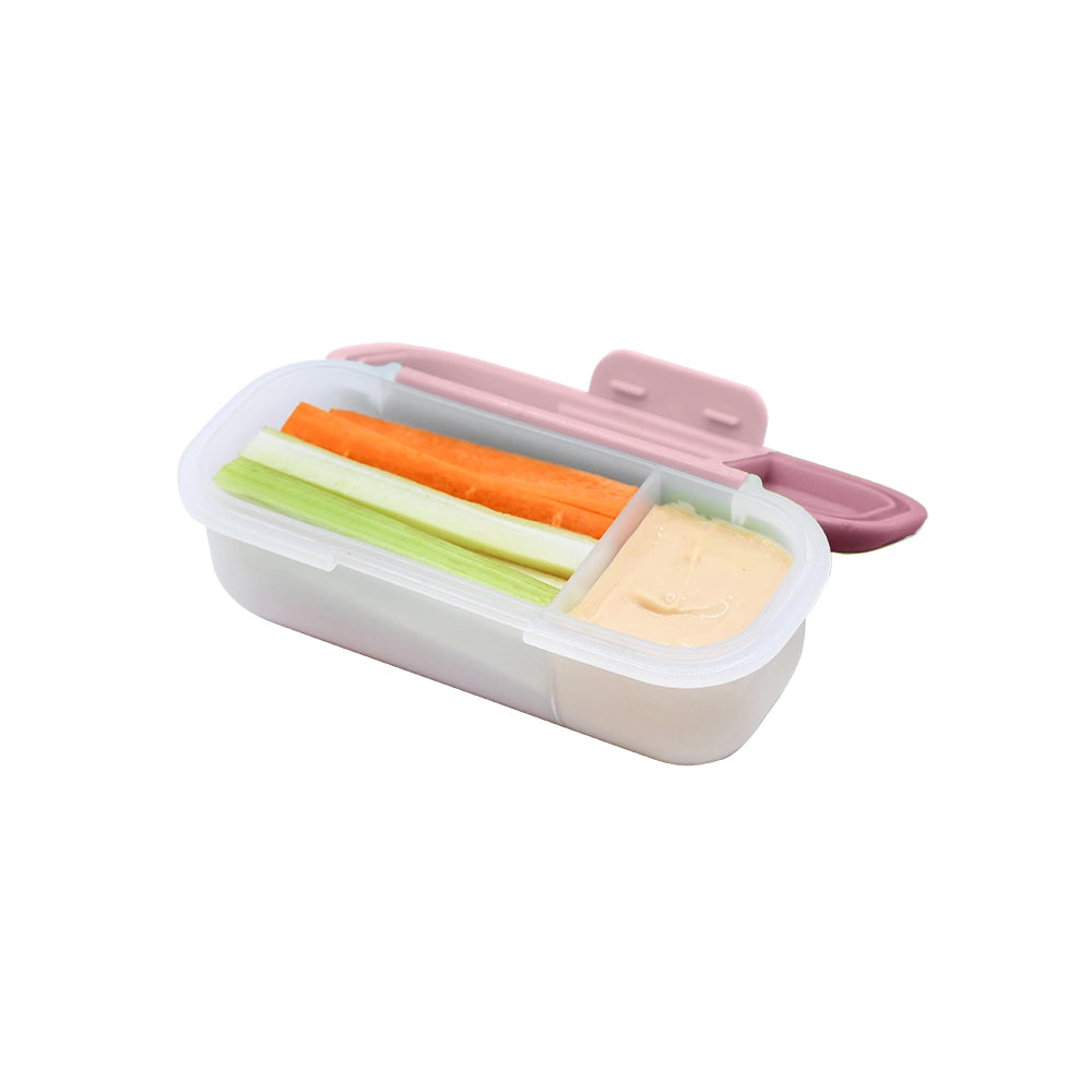 Snack & Dip Container - Blush/Berry