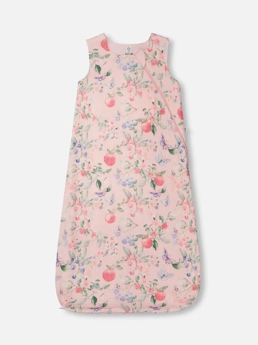 Deux par Deux Cotton Jersey Muslin Sleep Bag - Berries