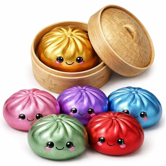 Mystery Squishy Metallic Dumpling