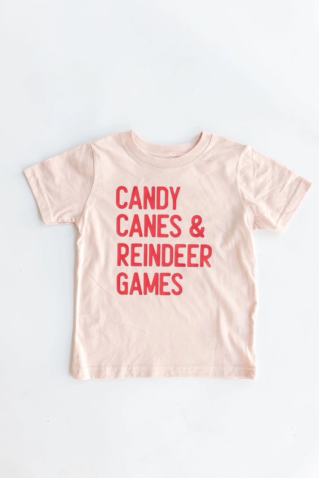 Candy Canes & Reindeer Games Pink Tee