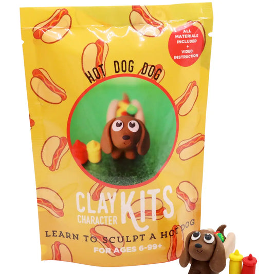 Hot Dog Dog DIY Polymer Clay Kit