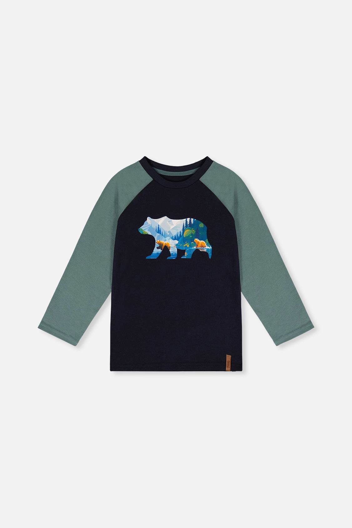 Deux par Deux Long Sleeve Tee - Landscape Bear