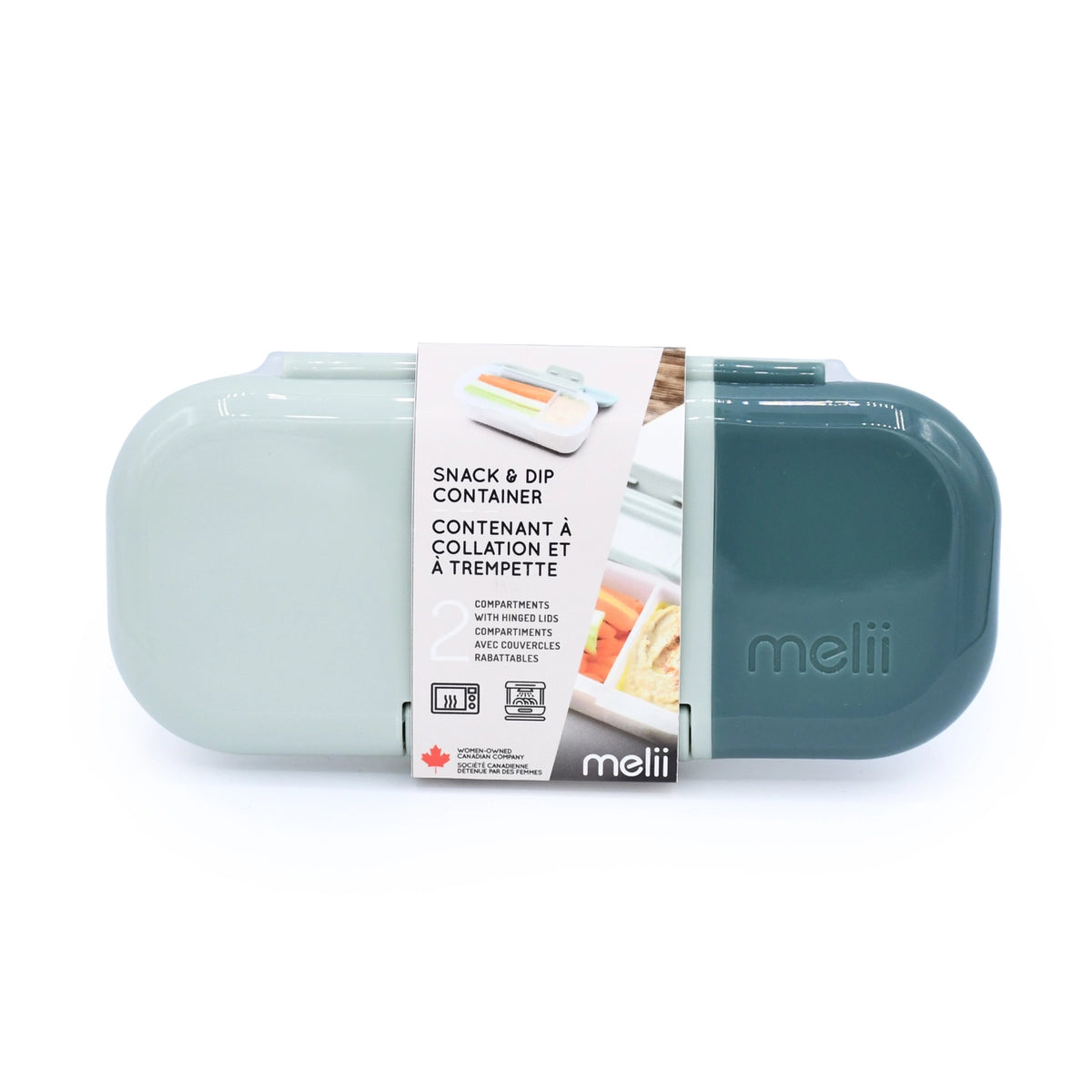 Snack & Dip Container - Sage/Cactus