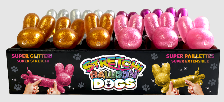 Stretchy Glitter Balloon Dog