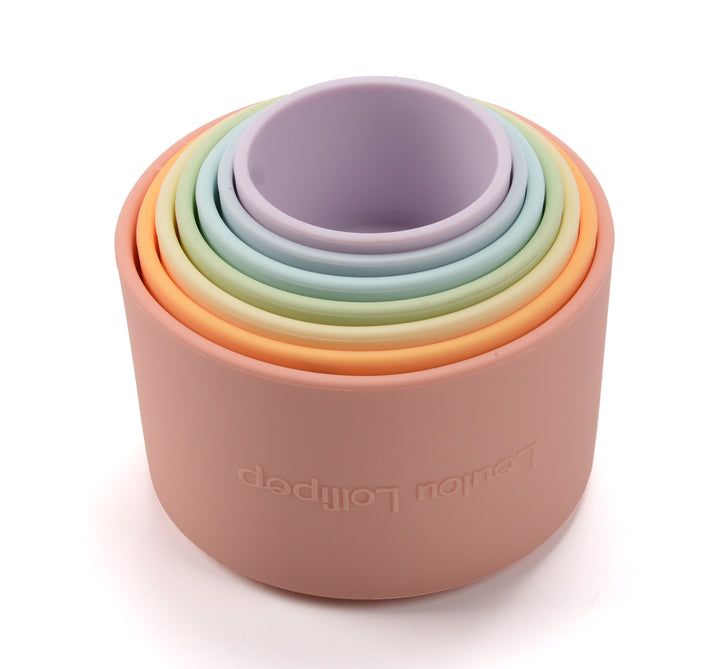 Loulou Lollipop Stacking Cups - Rainbow