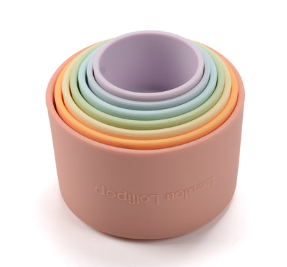 Loulou Lollipop Stacking Cups - Rainbow