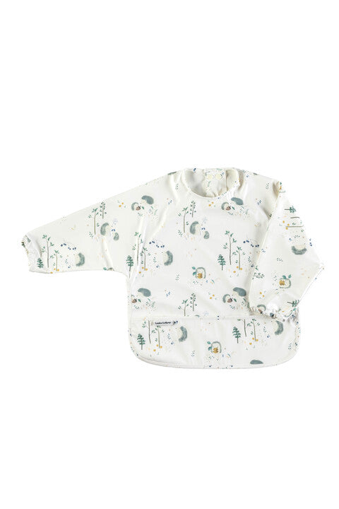 Loulou Lollipop Long Sleeve Waterproof Bib - Hedgehogs