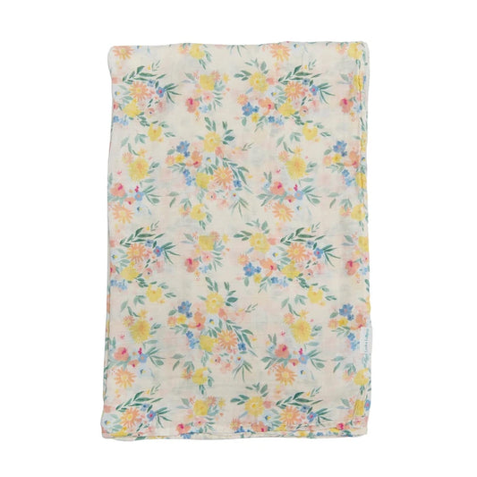 Loulou Lollipop Muslin Swaddle - Floral Bouquet