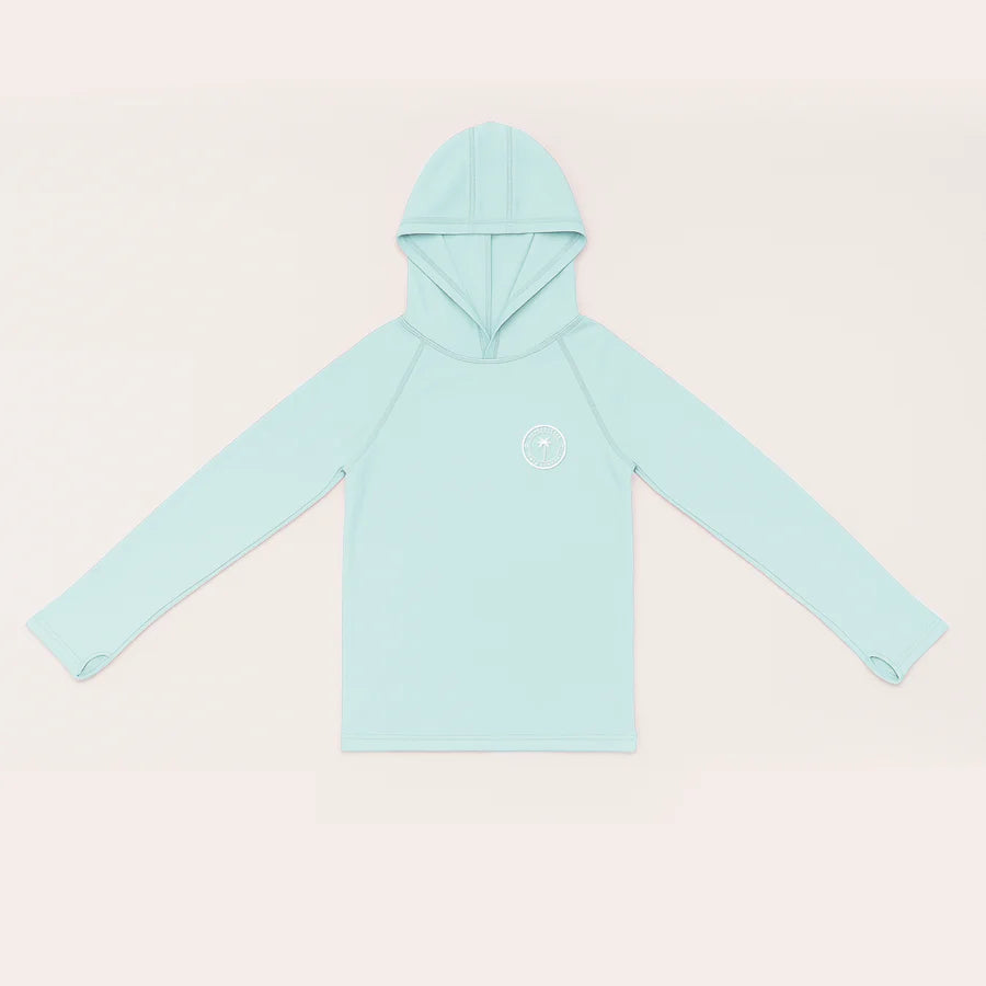 Honeysuckle Swim Hooded Sun Shirts - Mist