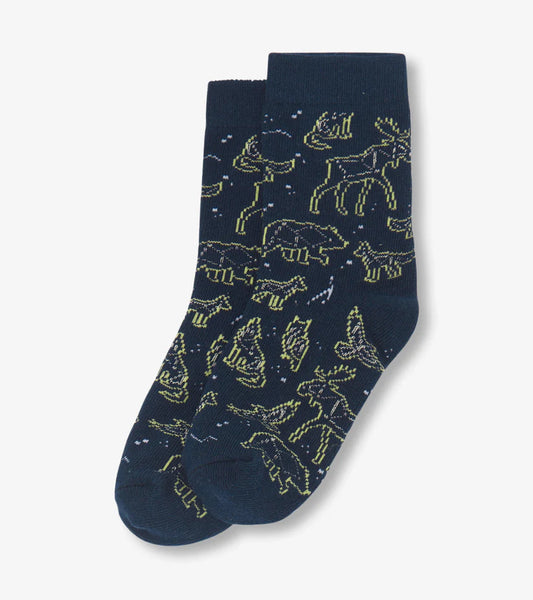 Little Blue House Crew Socks - Animal Constellations