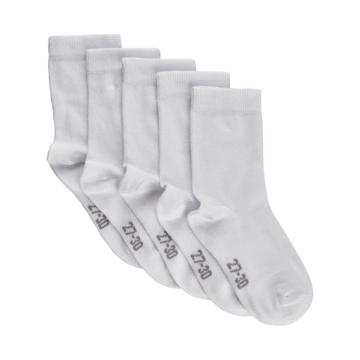 Minymo 5 Pack Socks - White