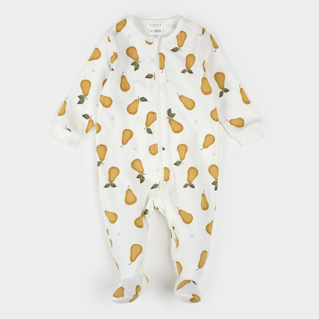 Petit Lem Organic Cotton Sleeper - Pears