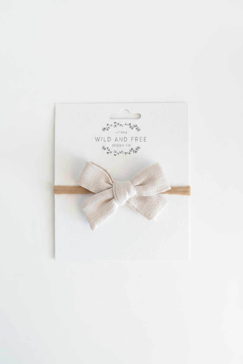 Sand Bow Baby Headband