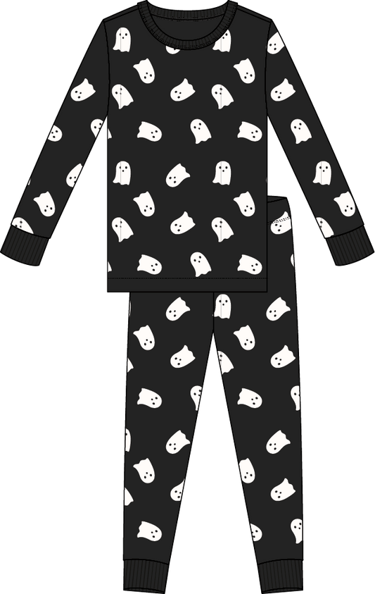 Glow-in-the Dark Ghosts Organic Cotton PJs