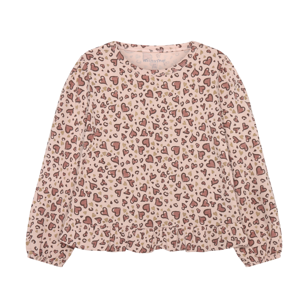 Minymo Long Sleeve Tee - Hearts