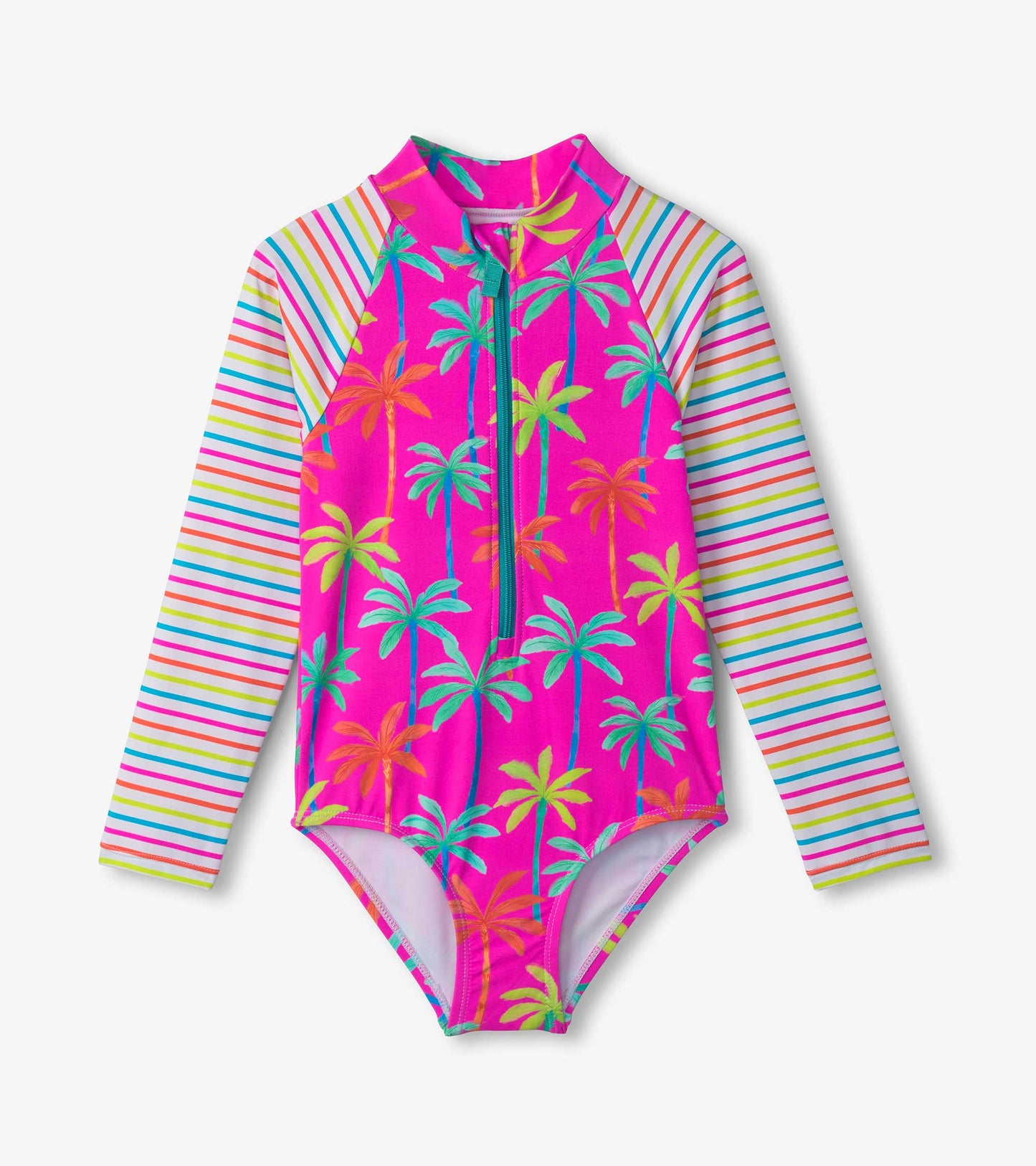 Hatley Rashguard Swimsuit - Painted Palms