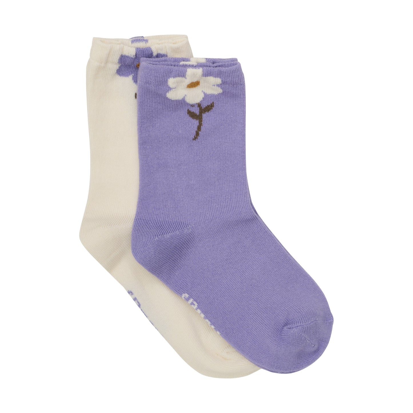 Minymo 2 Pack Socks - Mauve Floral