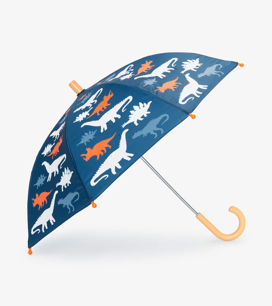 Little Blue House Umbrella - Blue Dino Silhouettes