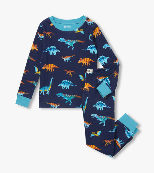 Colourful Dinos Organic Cotton PJs