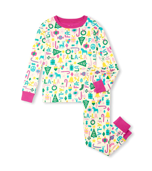 Hatley Organic Cotton PJs - Pink Fa La La