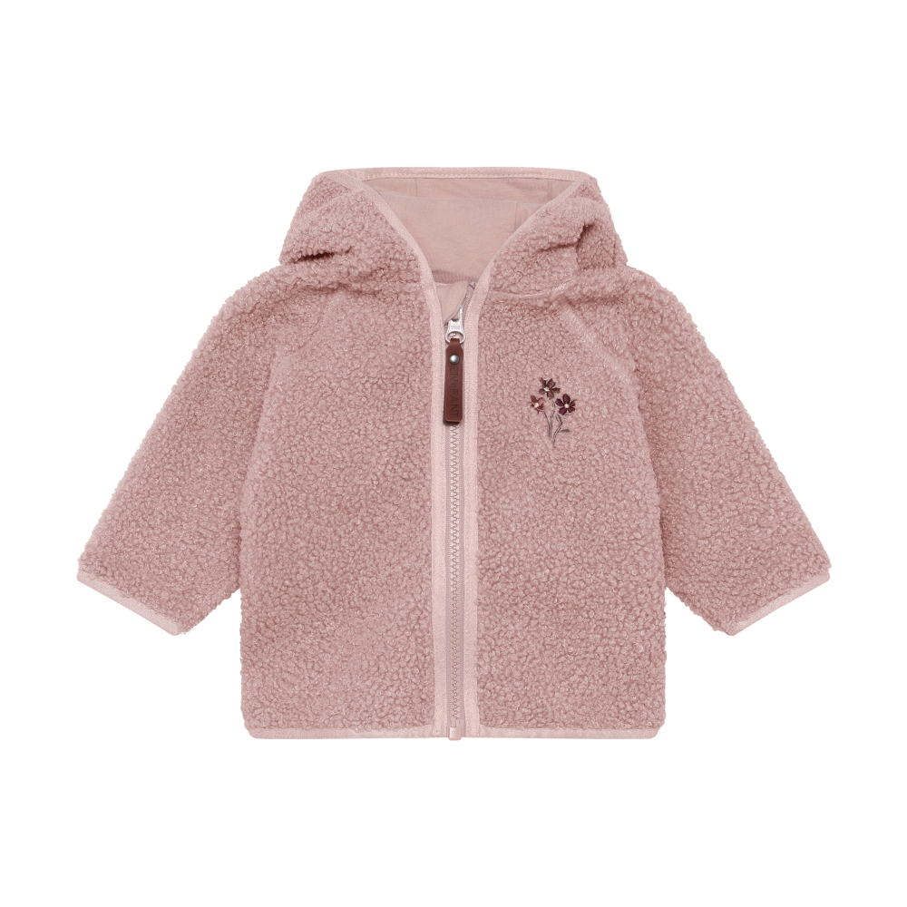 EnFant Baby Teddy Jacket - Adobe Rose