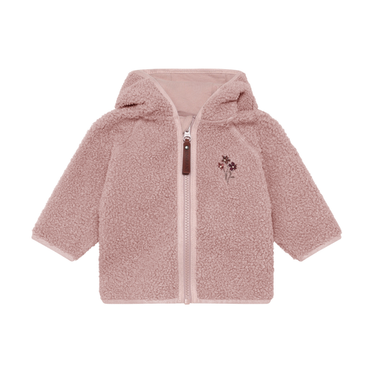 EnFant Baby Teddy Jacket - Adobe Rose