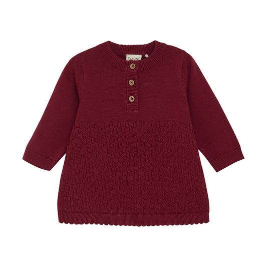 Fixoni Baby Knit Dress - Syrah