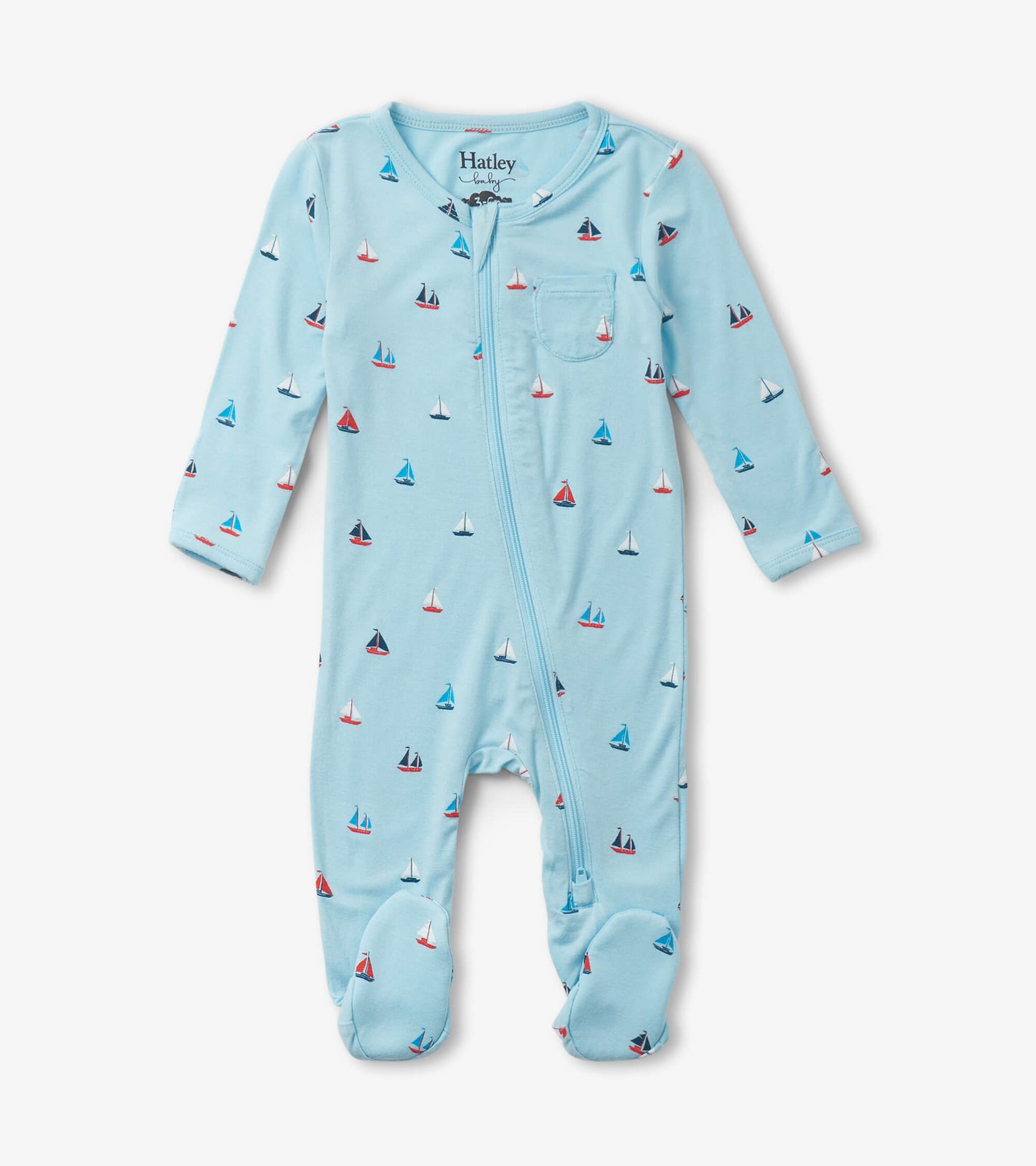 Hatley Baby Bamboo Sleeper - Sailboats