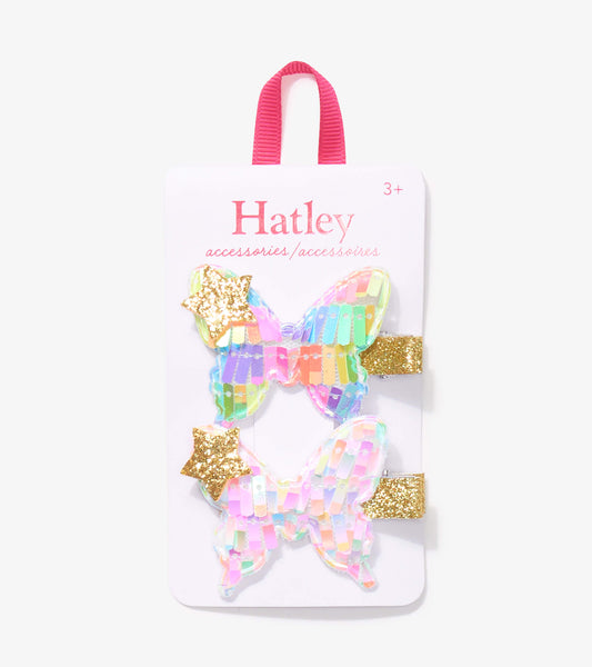 Hatley Hair Clips - Colourful Butterflies