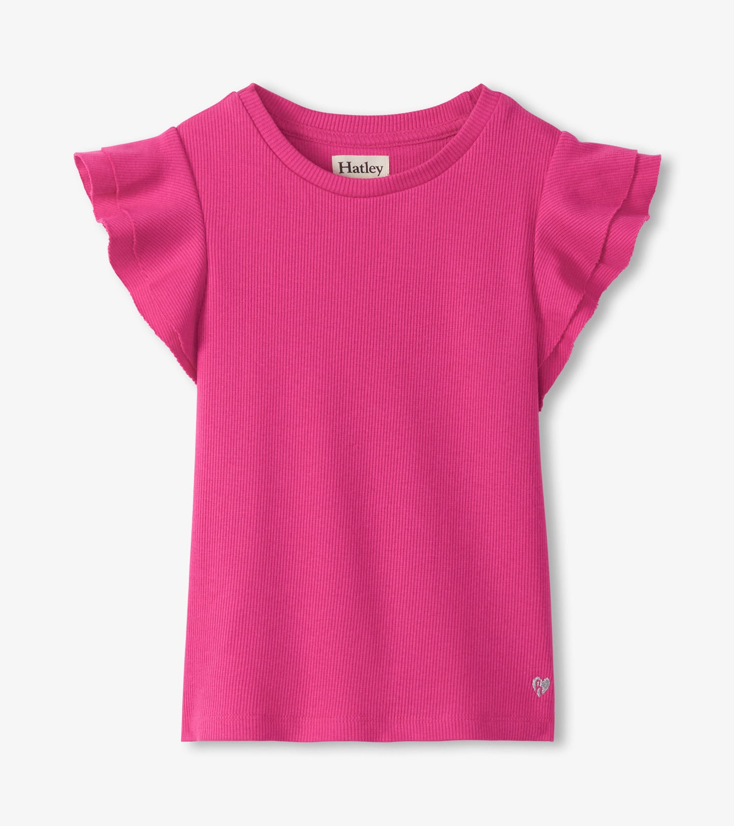 Raspberry Rose Hatley Ruffled Tee