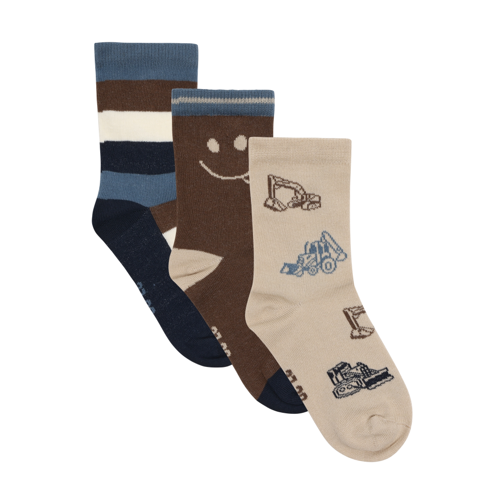 Minymo 3 Pack Socks - Diggers