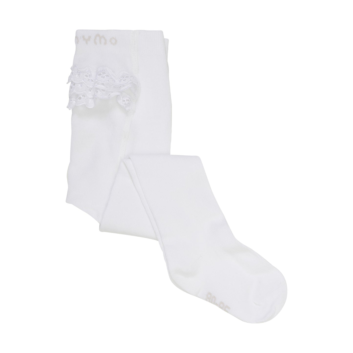 Minymo Baby Ruffled Tights - White