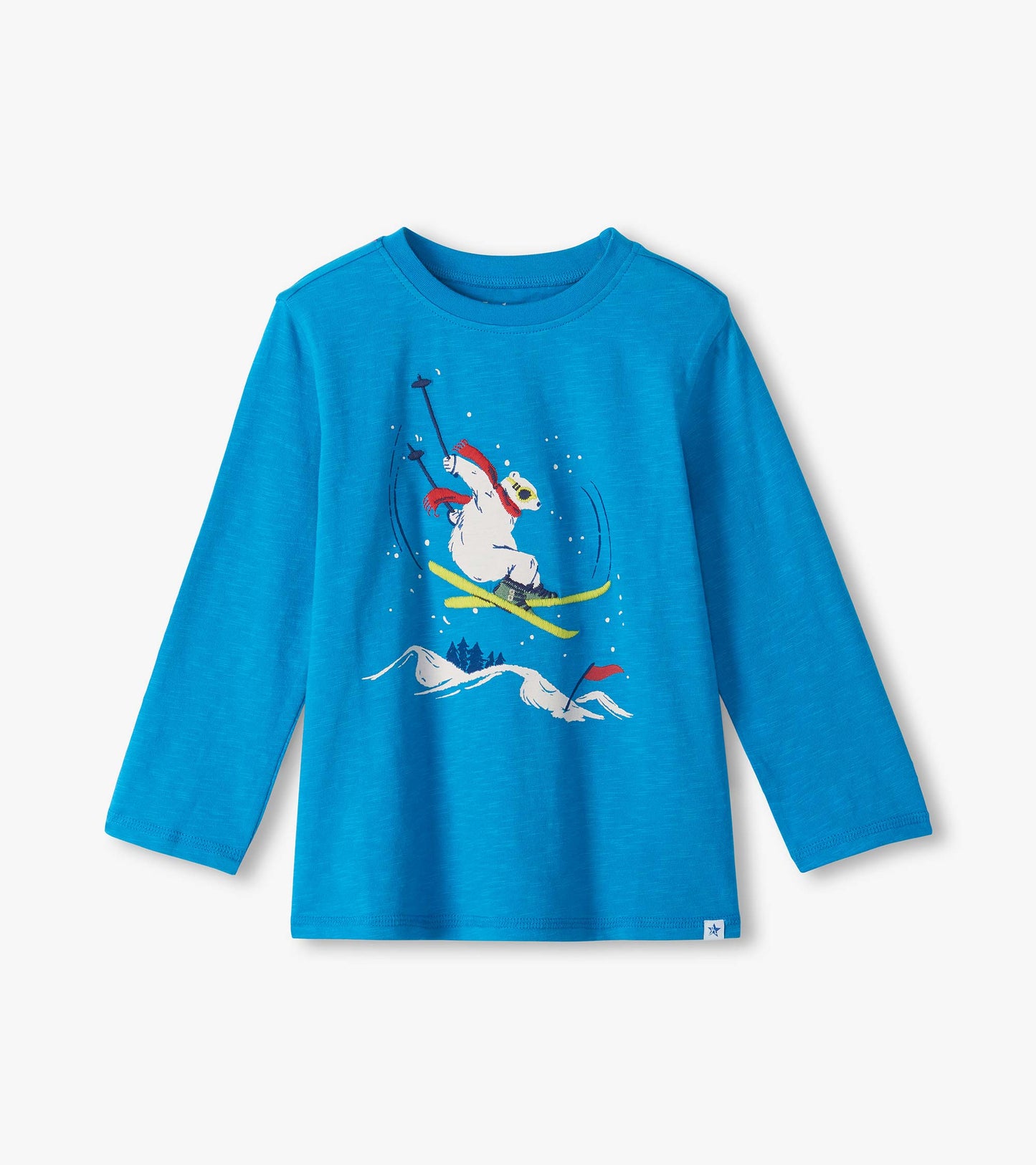 Hatley Long Sleeve Tee - Skiing Bear