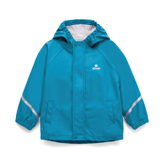 Kombi Kids Torrential Rain Jacket - Cyan Blue
