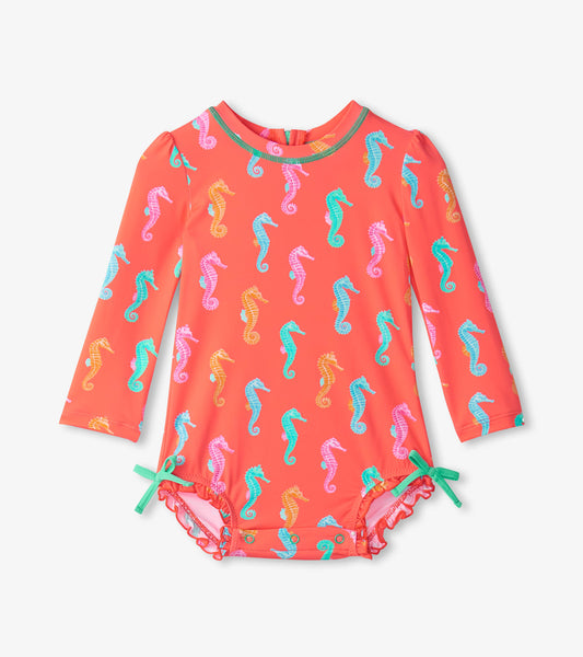 Hatley Baby Rashguard Swimsuit - Painted Seahorse