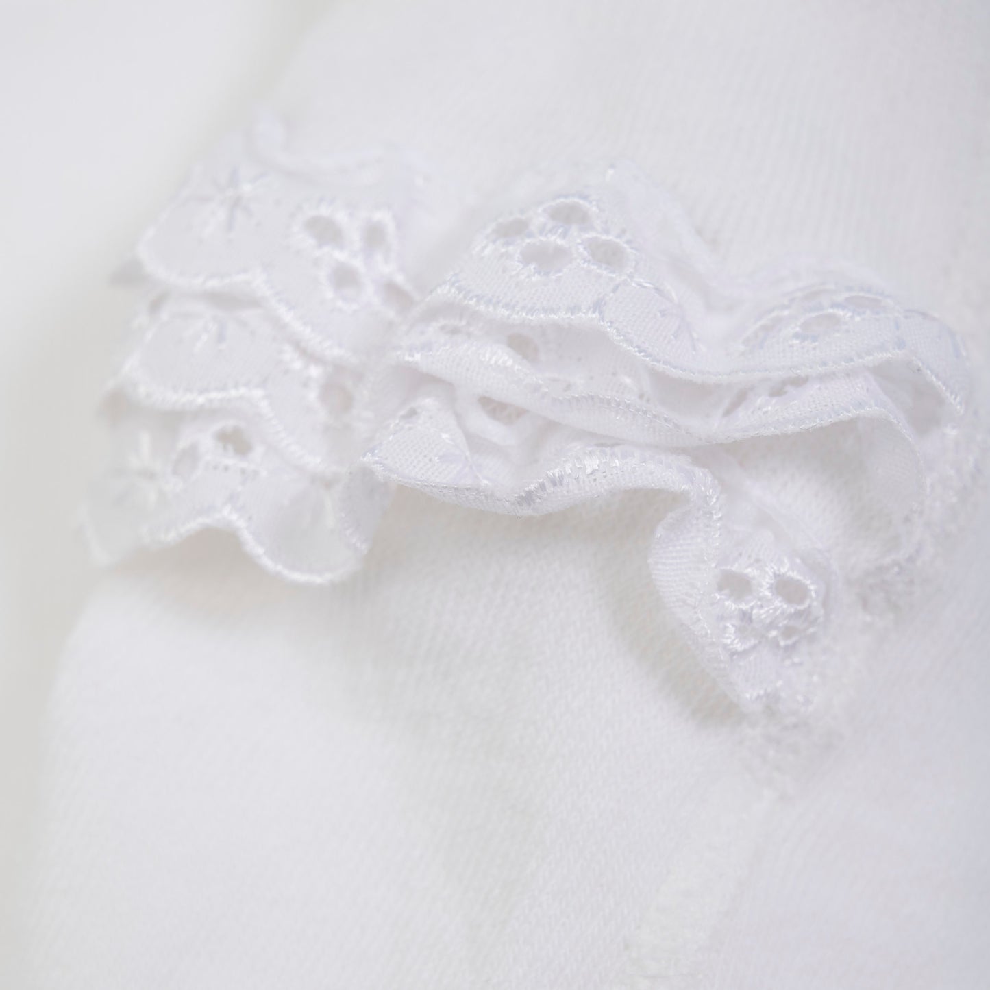 Minymo Baby Ruffled Tights - White