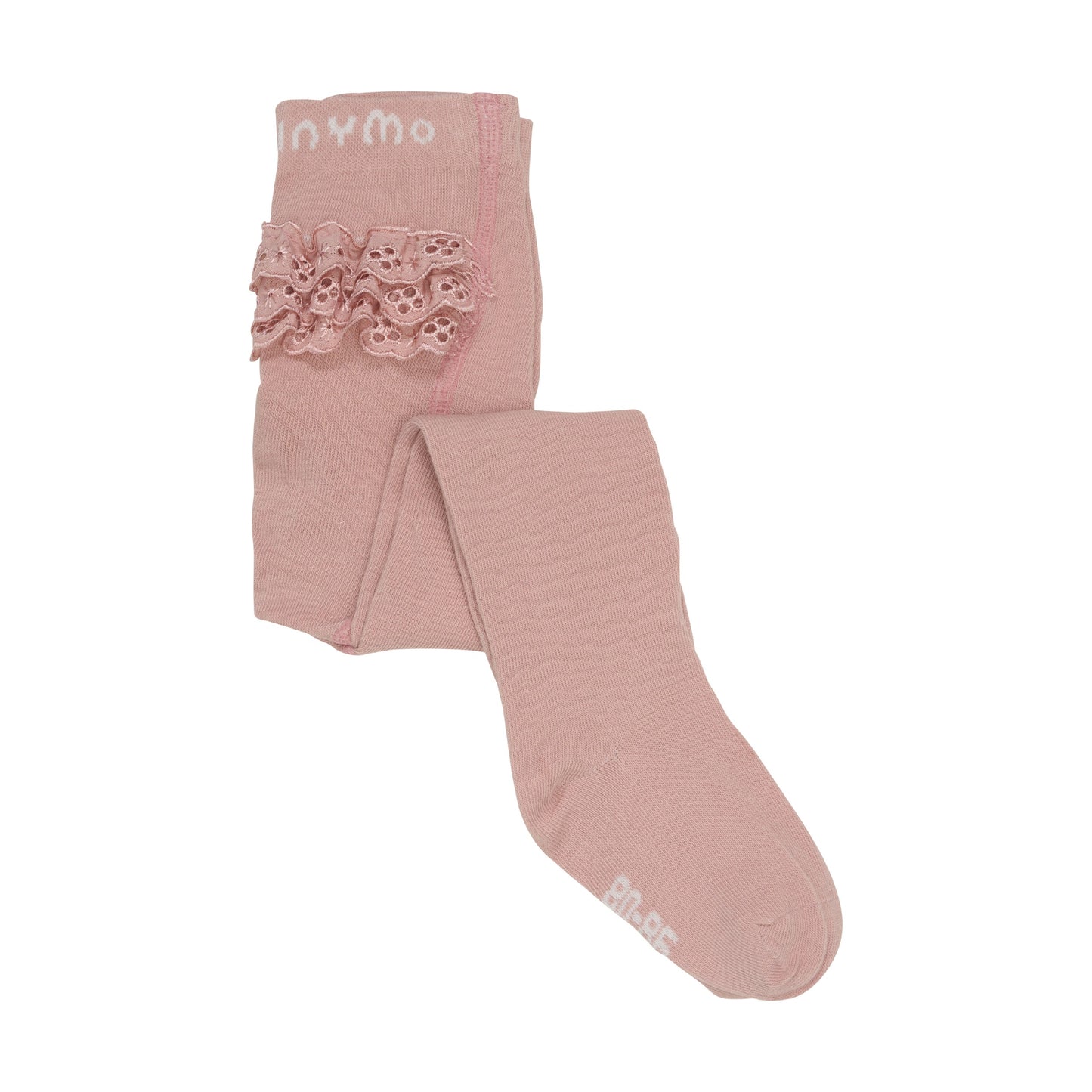 Minymo Baby Ruffled Tights - Rose Cloud