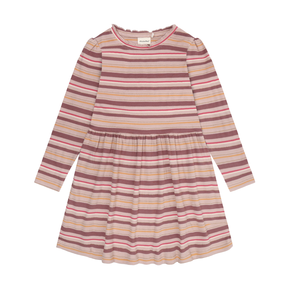 Minymo Dress - Cameo Rose Stripe