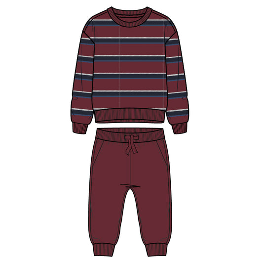 Miles Baby Set - Burgundy
